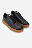 Valmenti Erkek Hakiki Deri Siyah Sneakers & Spor Ayakkabı 352 21346 ERK AYK SK24-25 SIYAH NAPPA