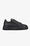 Valmenti Erkek Hakiki Deri Siyah Floter Sneakers & Spor Ayakkabı 352 21348 ERK AYK SK24-25 SIYAH FLTR