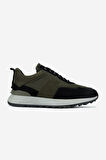 Valmenti Erkek Hakiki Deri Siyah/Haki Sneakers & Spor Ayakkabı 352 21362 ERK AYK SK24-25 SIYAH/HAKI