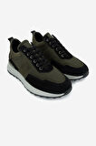 Valmenti Erkek Hakiki Deri Siyah/Haki Sneakers & Spor Ayakkabı 352 21362 ERK AYK SK24-25 SIYAH/HAKI