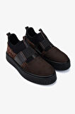 Valmenti Erkek Hakiki Deri Kahverengi Sneakers & Spor Ayakkabı 352 21403 ERK AYK SK24-25 KAHVE