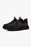 Valmenti Erkek Hakiki Deri Kahverengi Sneakers & Spor Ayakkabı 352 21403 ERK AYK SK24-25 KAHVE