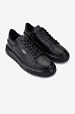 Valmenti Erkek Hakiki Deri Siyah Sneakers & Spor Ayakkabı 352 21094 ERK AYK SK24-25 SIYAH NAPPA