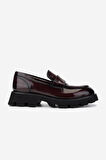 Valmenti Erkek Hakiki Deri Bordo Loafer Ayakkabı 381 20228 ERK AYK SK24-25 BORDO ACMA