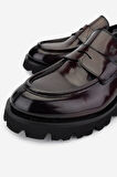 Valmenti Erkek Hakiki Deri Bordo Loafer Ayakkabı 381 20228 ERK AYK SK24-25 BORDO ACMA