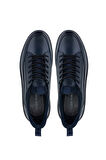 Tamer Tanca Erkek Hakiki Deri Lacivert Sneakers & Spor Ayakkabı 381 20548 ERK AYK SK24-25 LACI ANL