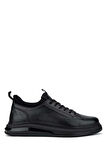 Tamer Tanca Erkek Hakiki Deri Siyah Analin Sneakers & Spor Ayakkabı 381 20548 ERK AYK SK24-25 SIYAH ANL