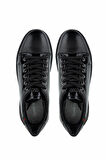 Tamer Tanca Erkek Hakiki Deri Siyah Sneakers & Spor Ayakkabı 381 20551 ERK AYK SK24-25 SYH ANL/RGN