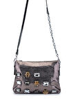 Tamer Tanca Kadın Vegan Metalik Omuz Çanta 921 26853 BN CANTA SK24-25 PEWTER
