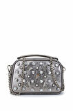 Tamer Tanca Kadın Vegan Metalik Omuz Çanta 921 26889 BN CANTA SK24-25 PEWTER