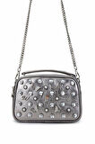 Tamer Tanca Kadın Vegan Metalik Omuz Çanta 921 26889 BN CANTA SK24-25 PEWTER