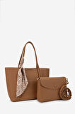 Valmenti Kadın Vegan Camel Omuz Çanta 921 26857 BN CANTA SK24-25 CAMEL