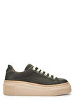 Tamer Tanca Kadın Hakiki Deri Haki Sneakers & Spor Ayakkabı 937 5022-09 BN AYK Y23 HAKI FLOTER