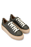 Tamer Tanca Kadın Hakiki Deri Haki Sneakers & Spor Ayakkabı 937 5022-09 BN AYK Y23 HAKI FLOTER