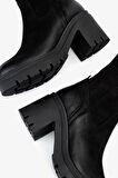Valmenti Kadın Hakiki Deri Siyah Nubuk Casual Çizme 322 2351307 BN CZM SK24-25 SIYAH NBK