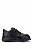 Tamer Tanca Erkek Hakiki Deri Siyah Deri Sneakers & Spor Ayakkabı 698 1139-1 ERK AYK SK24-25 SIYAH DR