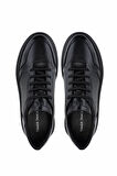 Tamer Tanca Erkek Hakiki Deri Siyah Deri Sneakers & Spor Ayakkabı 698 1139-1 ERK AYK SK24-25 SIYAH DR