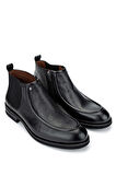Tamer Tanca Erkek Hakiki Deri Siyah Bot Ayakkabı 477 64137 ERK AYK SK24-25 SIYAH GYK/BFL