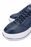 Tamer Tanca Erkek Hakiki Deri Lacivert Sneakers & Spor Ayakkabı 381 20549 ERK AYK SK24-25 LACIVERT