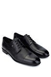 Tamer Tanca Erkek Hakiki Deri Siyah Klasik Ayakkabı 01 2226 ERK AYK SK24-25 SYH FLTR/SYH DR