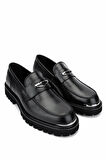 Tamer Tanca Erkek Hakiki Deri Siyah Deri Loafer Ayakkabı 183 28855 ERK AYK SK24-25 SIYAH DR