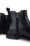 Tamer Tanca Erkek Hakiki Deri Siyah Casual Bot 183 40003 ERK BOT SK24-25 SIYAH