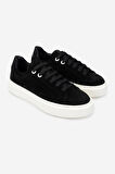 Valmenti Kadın Siyah Süet Sneakers & Spor Ayakkabı 1050 01 BN AYK SK24-25 SIYAH SUET