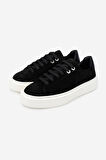 Valmenti Kadın Siyah Süet Sneakers & Spor Ayakkabı 1050 01 BN AYK SK24-25 SIYAH SUET