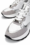 Tamer Tanca Kadın Hakiki Deri Gri Süet Sneakers & Spor Ayakkabı 923 68 BN AYK SK24-25 GRI SUET/GMS