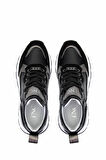 Tamer Tanca Kadın Hakiki Deri Siyah Süet Sneakers & Spor Ayakkabı 923 68 BN AYK SK24-25 SYH SUET/ANT