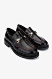 Valmenti Kadın Bordo Loafer Ayakkabı 858 01 BN AYK SK24-25 BORDO ACMA