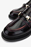 Valmenti Kadın Bordo Loafer Ayakkabı 858 01 BN AYK SK24-25 BORDO ACMA