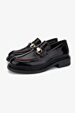 Valmenti Kadın Bordo Loafer Ayakkabı 858 01 BN AYK SK24-25 BORDO ACMA