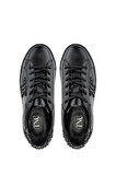 Tamer Tanca Kadın Hakiki Deri Siyah Deri Sneakers & Spor Ayakkabı 1056 HE1065 BN AYK SK24-25 SIYAH DR