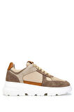 Tamer Tanca Kadın Hakiki Deri Kahverengi Sneakers & Spor Ayakkabı 1009 02 BN AYK SK24-25 KAHVE