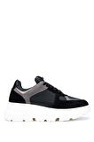 Tamer Tanca Kadın Hakiki Deri Siyah Sneakers & Spor Ayakkabı 1009 02 BN AYK SK24-25 SIYAH