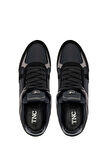 Tamer Tanca Kadın Hakiki Deri Siyah Sneakers & Spor Ayakkabı 1009 02 BN AYK SK24-25 SIYAH