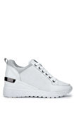 Tamer Tanca Kadın Hakiki Deri Beyaz Sneakers & Spor Ayakkabı 1063 04 BN AYK SK24-25 BEYAZ DR