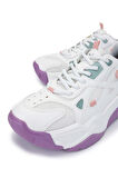 Tamer Tanca Kadın Vegan Beyaz/Lila Sneakers & Spor Ayakkabı 936 65137 BN AYK SK24-25 BEYAZ/LILA