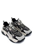 Tamer Tanca Kadın Vegan Buz/Siyah Sneakers & Spor Ayakkabı 936 65137 BN AYK SK24-25 BUZ/SIYAH