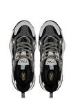 Tamer Tanca Kadın Vegan Buz/Siyah Sneakers & Spor Ayakkabı 936 65137 BN AYK SK24-25 BUZ/SIYAH