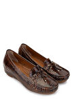 Tamer Tanca Kadın Hakiki Deri Taba Loafer Ayakkabı 1065 128-06 BN AYK SK24-25 TABA DR/PTK BSK
