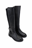 Tamer Tanca Kadın Vegan Siyah Casual Çizme 1065 39-6005 BN CZM SK24-25 SIYAH CILT