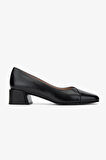 Valmenti Kadın Hakiki Deri Siyah Deri Topuklu Ayakkabı 33 ZC-7716 BN AYK SK24-25 SIYAH DR