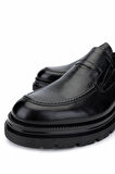 Tamer Tanca Erkek Hakiki Deri Siyah Loafer Ayakkabı 537 3493 ERK AYK SK24-25 SIYAH
