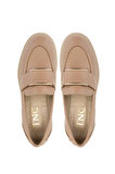 Tamer Tanca Kadın Hakiki Deri Bej Loafer Ayakkabı 1066 2305 BN AYK SK24-25 NUDE DR