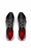 Tamer Tanca Kadın Hakiki Deri Siyah Rugan Sneakers & Spor Ayakkabı 1071 I900 BN AYK SK24-25 SIYAH KRSK RGN