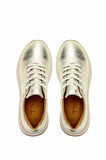 Tamer Tanca Kadın Hakiki Deri Altın Rugan Sneakers & Spor Ayakkabı 1071 I900 BN AYK SK24-25 ALTIN KRSK RGN