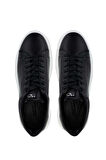 Tamer Tanca Erkek Hakiki Deri Siyah/Beyaz Sneakers & Spor Ayakkabı 933 BACKS ERK AYK SK24-25 SYH DR/BYZ