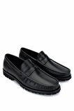 Tamer Tanca Erkek Hakiki Deri Siyah Analin Loafer Ayakkabı 1008 3382 ERK AYK SK24-25 SIYAH AKD